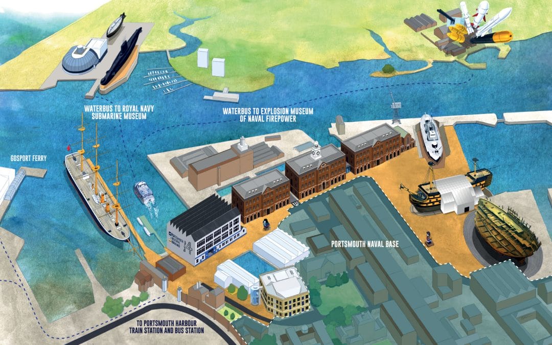 Map of Portsmouth Historic Dockyard